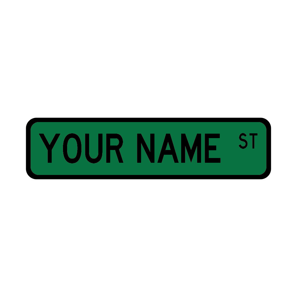 Custom Street Sign - 24x6 in.
