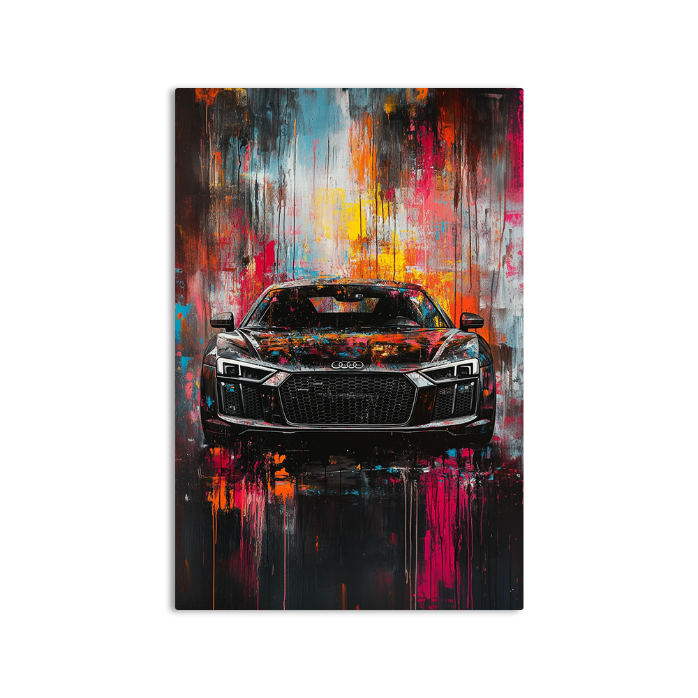 Audi R8 Paint Splatter