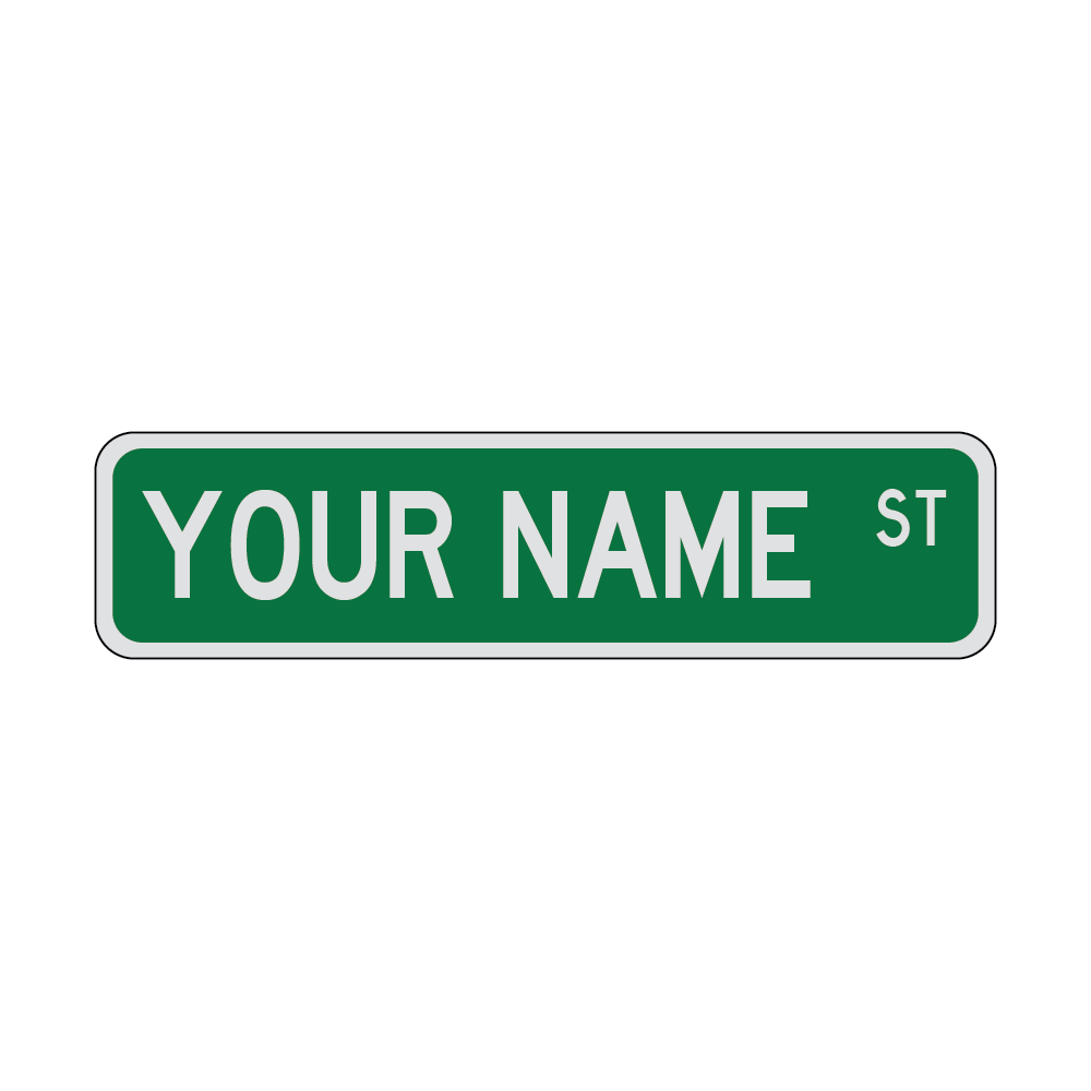 Custom Street Sign - 24x6 in.