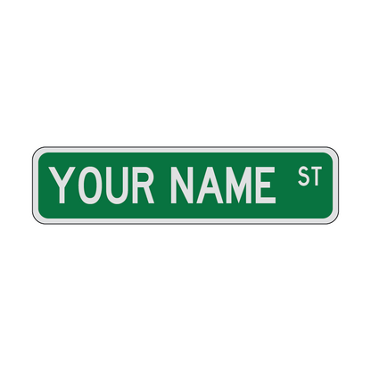 Custom Street Sign - 24x6 in.