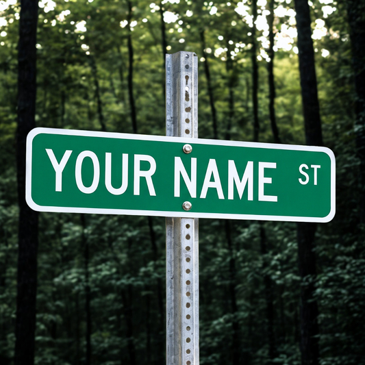 Custom Street Sign - 24x6 in.