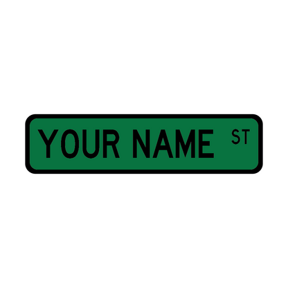 Custom Street Sign - 24x6 in.